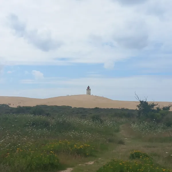 Vue lointaine - Phare de Rubjerg Knude, Danemark - @carnetdevan